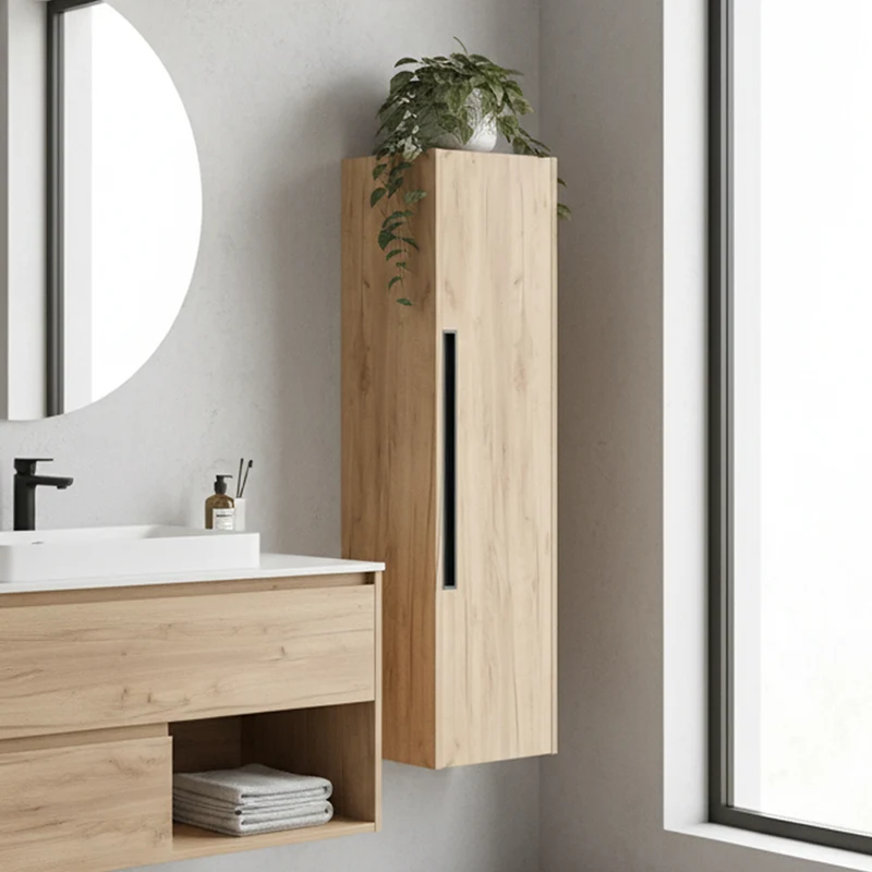 Colonna bagno sospesa colore rovere 35x30x120H cm - Former