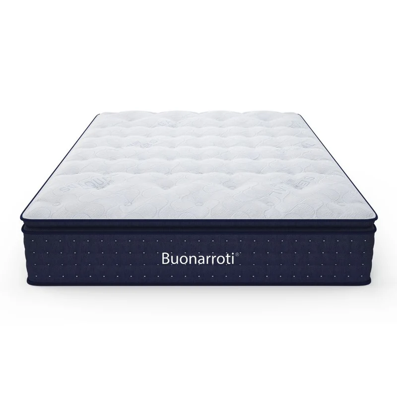 Materasso matrimoniale a molle insacchettate e memory foam 160x190x33H cm - Maripo