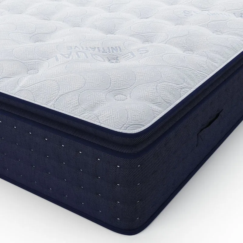 Materasso matrimoniale a molle insacchettate e memory foam 160x190x33H cm - Maripo