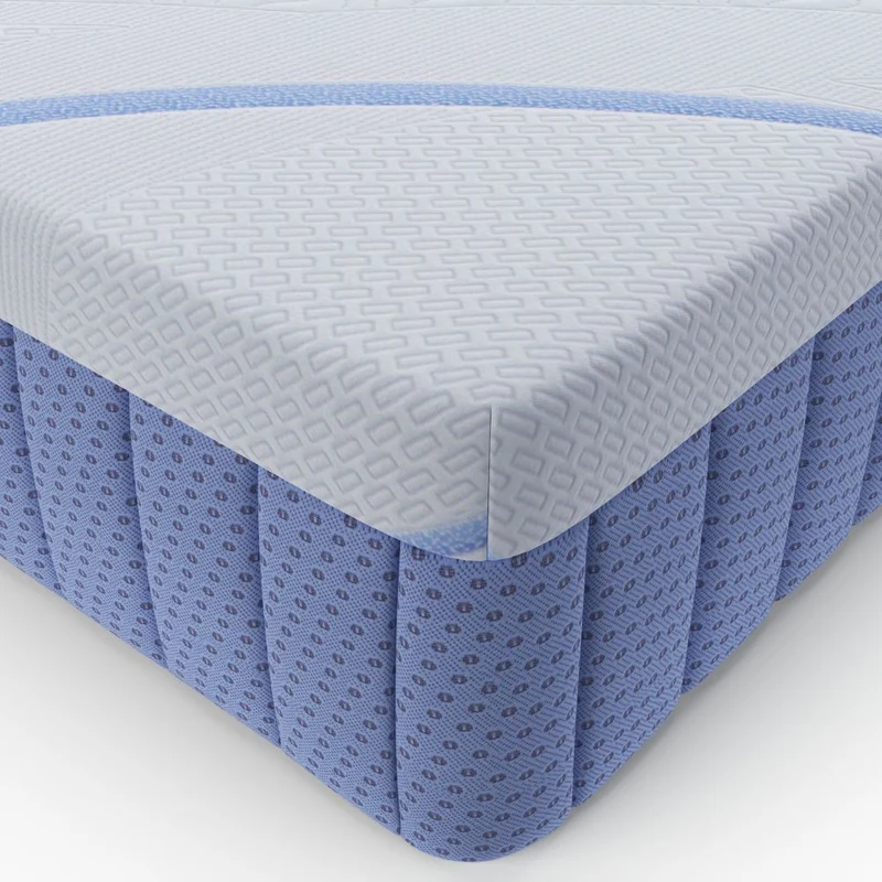 Materasso una piazza e mezza a molle 5 zone con rivestimento antiscivolo 120x190x30H cm - Parem
