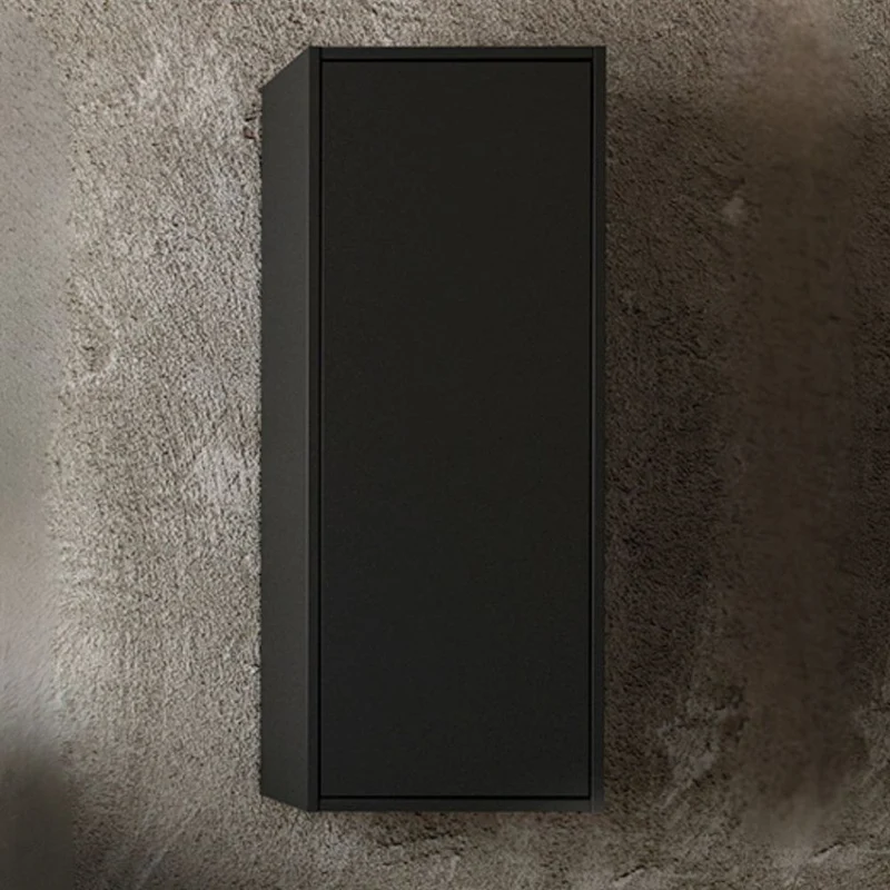 Colonna pensile da bagno colore nero opaco 35x90H cm - Posir