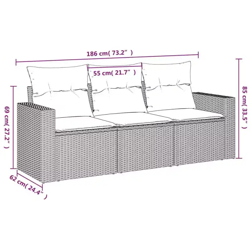 vidaXL Salon de jardin pour l'extérieur en différents coloris