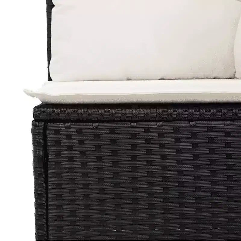 vidaXL Salon de jardin modulable en résine tressée avec coussins