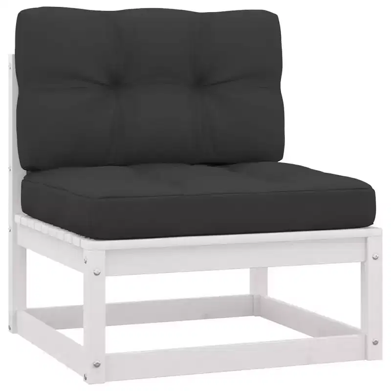 vidaXL Ensemble de Mobilier de Jardin 4 Pièces Canapé d'Angle Extérieur Bois de Pin Massif