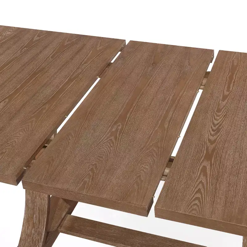 Christopher Knight Home Hudson Ensemble de salle à manger 7 pièces en bois rembourré extensible avec pied de table piédestal