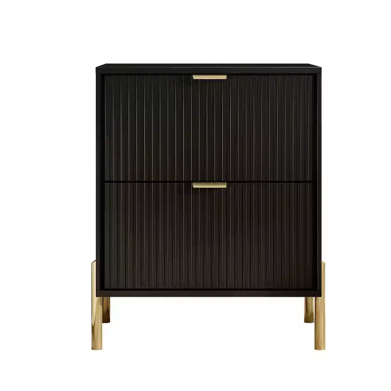 Ensemble de commode de chambre à coucher Festivo 4 pièces « Modern Elegance », une commode à 6 tiroirs et 2 tables de chevet à 2 tiroirs