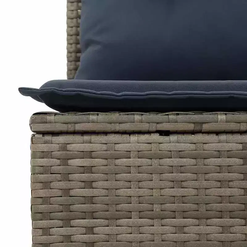 vidaXL Salon de jardin 7 pièces avec coussins, sectionnel d'extérieur en résine tressée, design modulaire, plusieurs coloris
