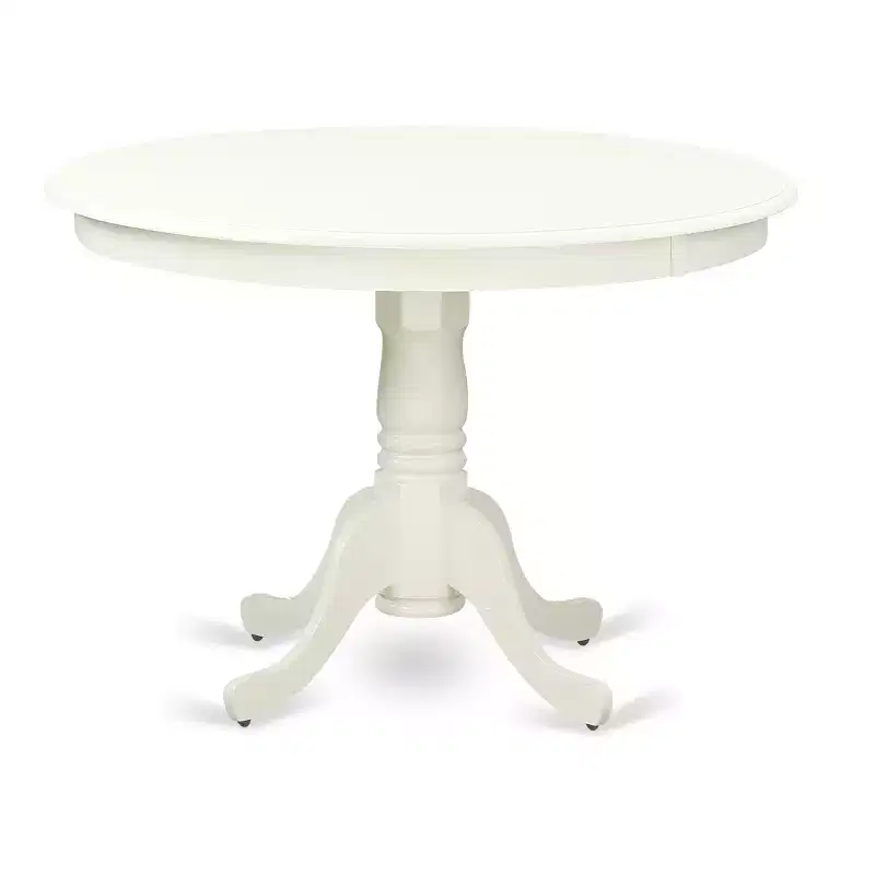 Ensemble de salle à manger rond - Table et chaises de cuisine 5 pièces - Style du Sud-Ouest - Fini cerisier noir