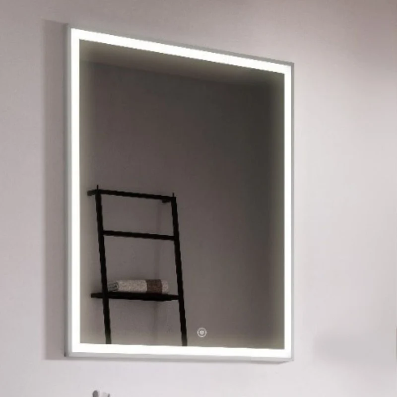 Specchio da bagno con illuminazione LED anti appannamento 100x80 cm - Kabyu