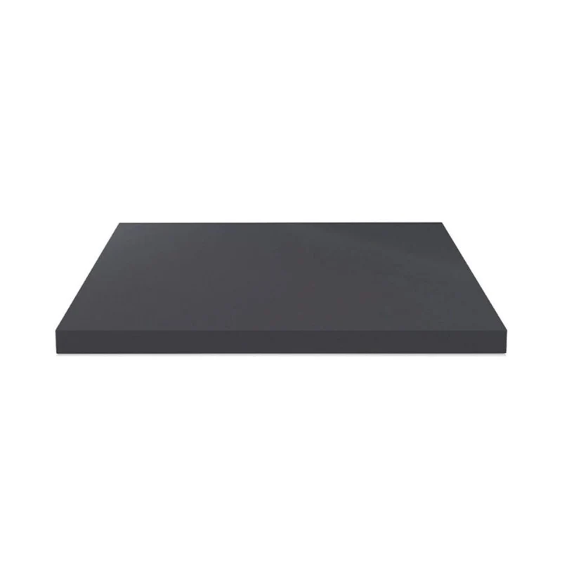 Piano lavabo rettangolare truciolare antracite satinato 80x48x3.8H