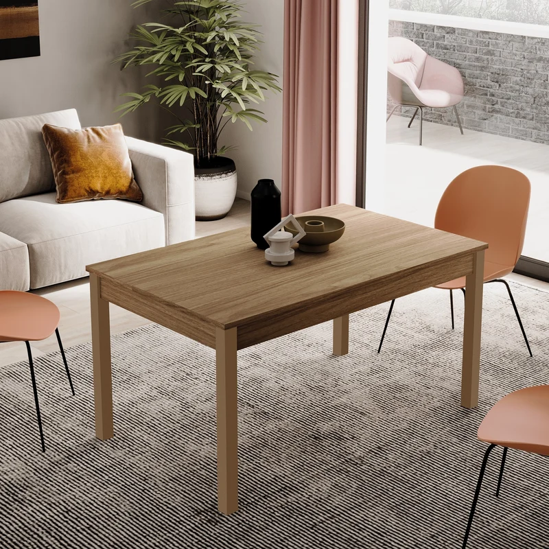 Tavolo allungabile colore noce naturale 120x80 cm - Firenze