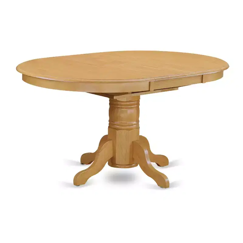Table à manger HomeStock 5 pièces en bois massif et fini chêne naturel avec 4 chaises