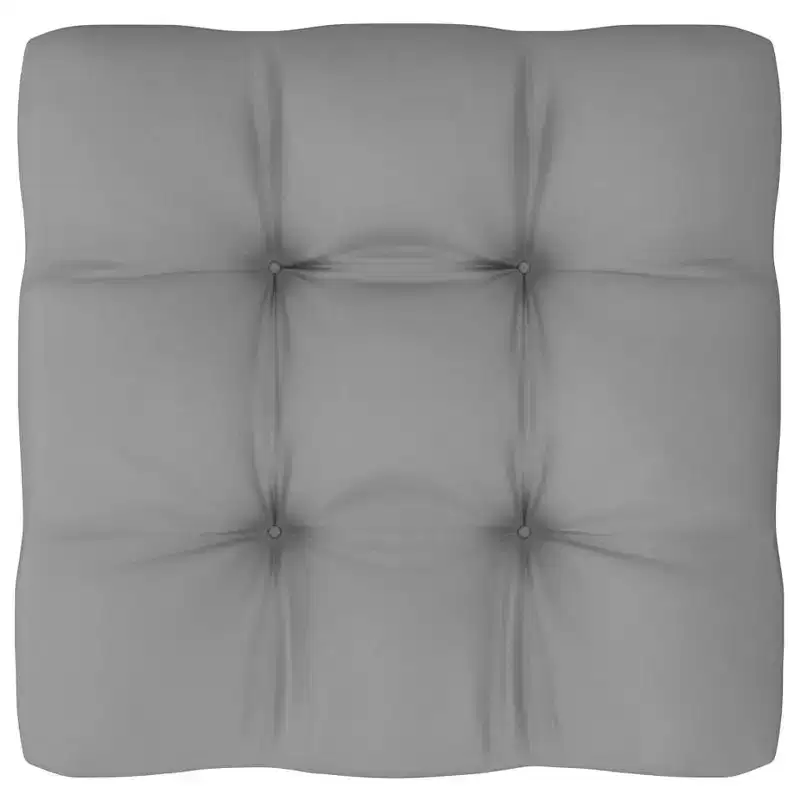 vidaXL Salon de jardin gris Bois de pin massif Ensemble de 7 pièces Modulable