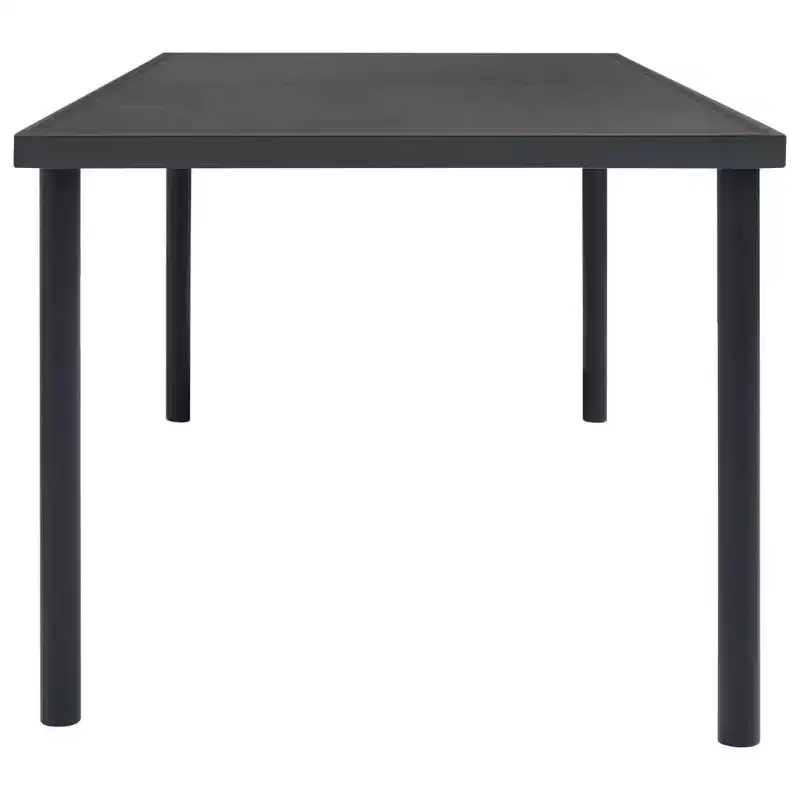 vidaXL Ensemble repas d'extérieur anthracite, noir