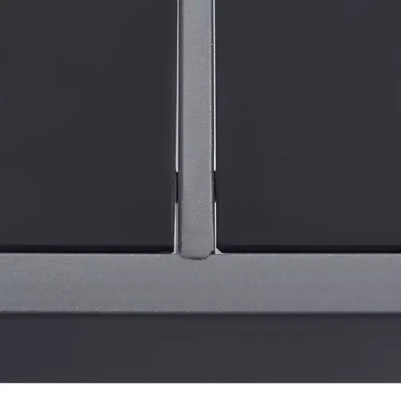 vidaXL Ensemble repas d'extérieur anthracite, noir