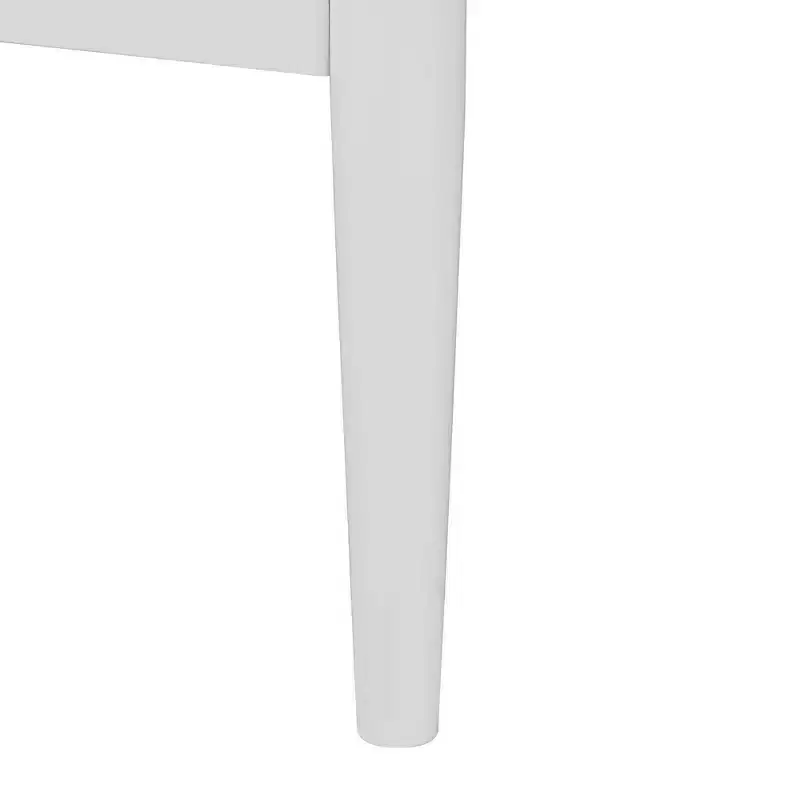 Ensemble de chambre à coucher 3 pièces Baxton Studio Queen Louetta sculpté contrastant blanc/marron naturel