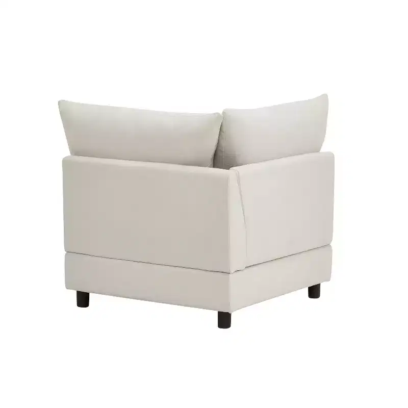 Ensemble de canapé modulaire capitonné moderne 5 pièces Christopher Knight Home Acker, blanc