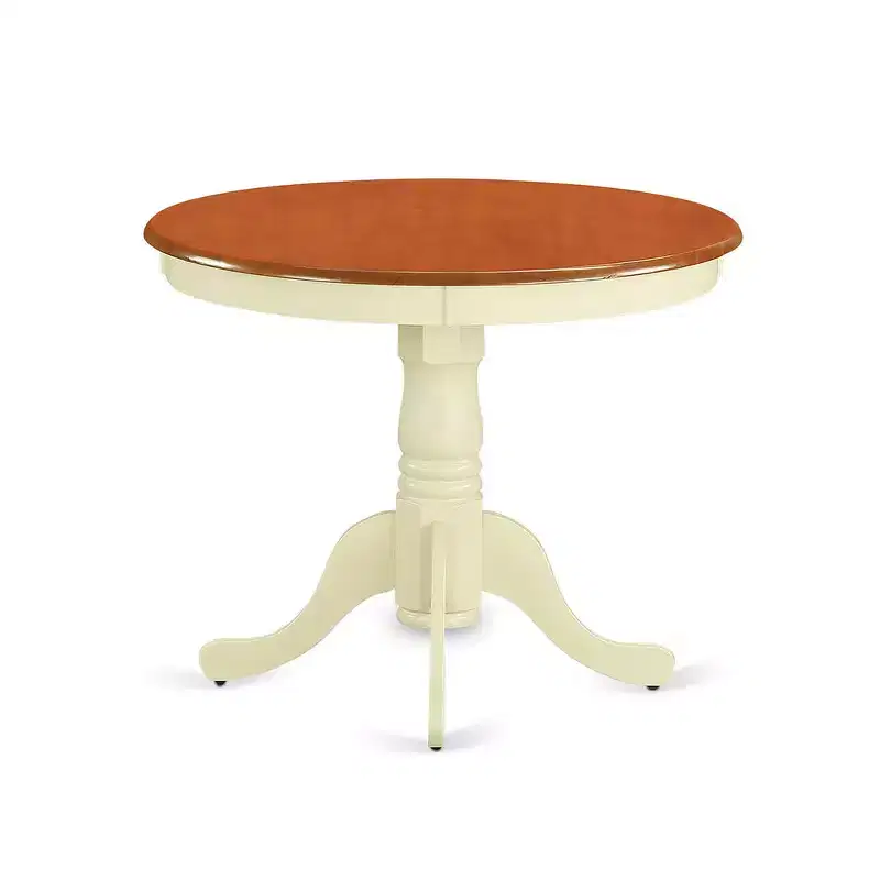 HomeStock Coin Cuisine Table Ronde avec 2 Chaises Style Moderne