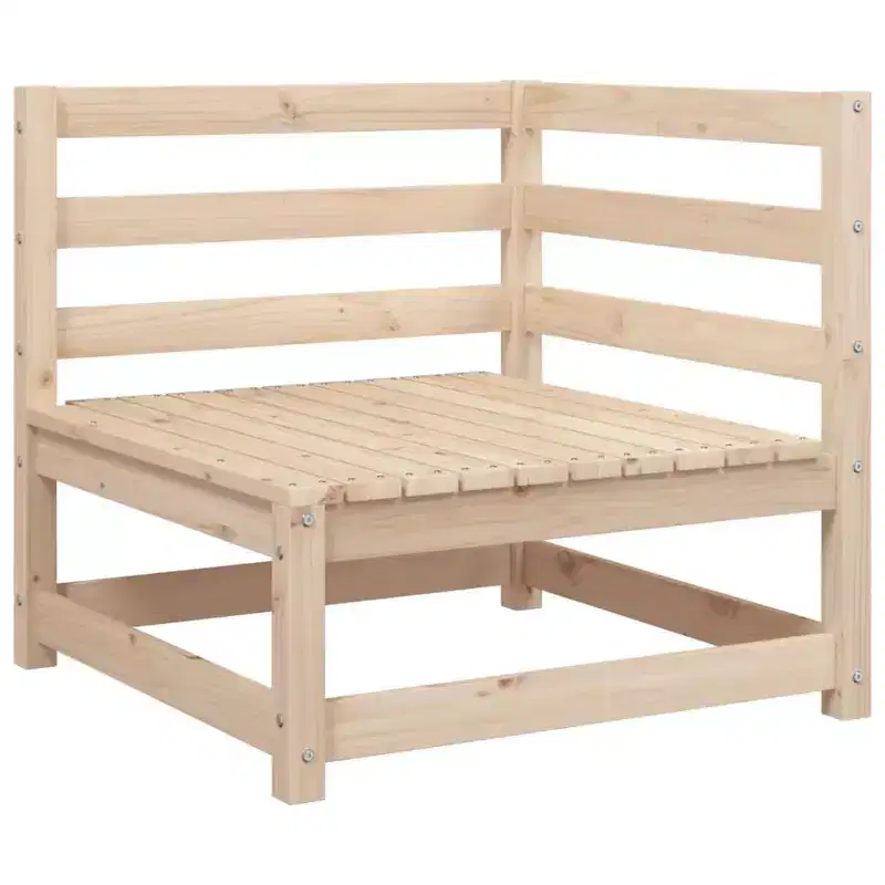 vidaXL Salon de jardin 9 pcs Bois de pin massif