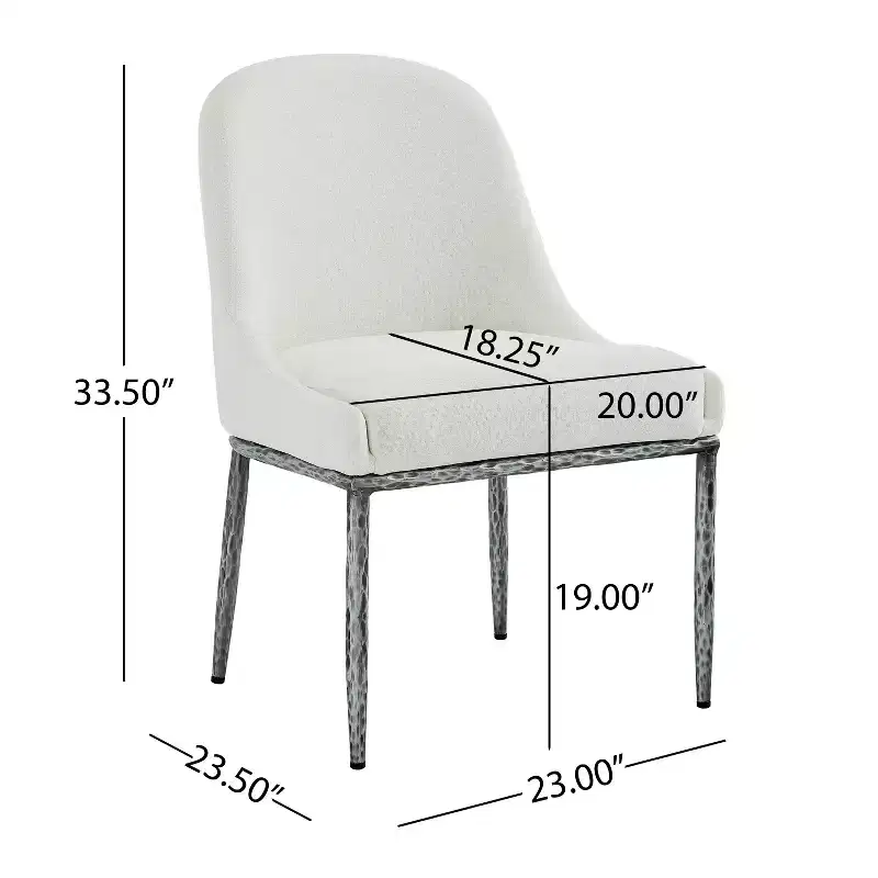 Christopher Knight Home Valeska, ensemble de 5 pièces : table à manger en pierre frittée forgée à la main, style industriel de luxe, avec chaises de salle à manger rembourrées.