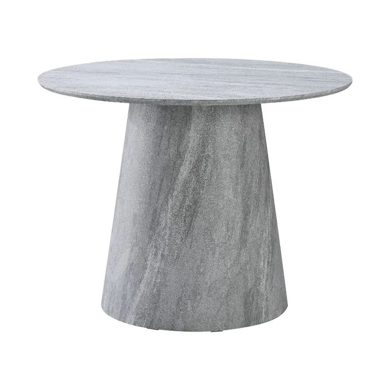 Tavolo rotondo fisso colore cemento 100x75.5H cm - Grei