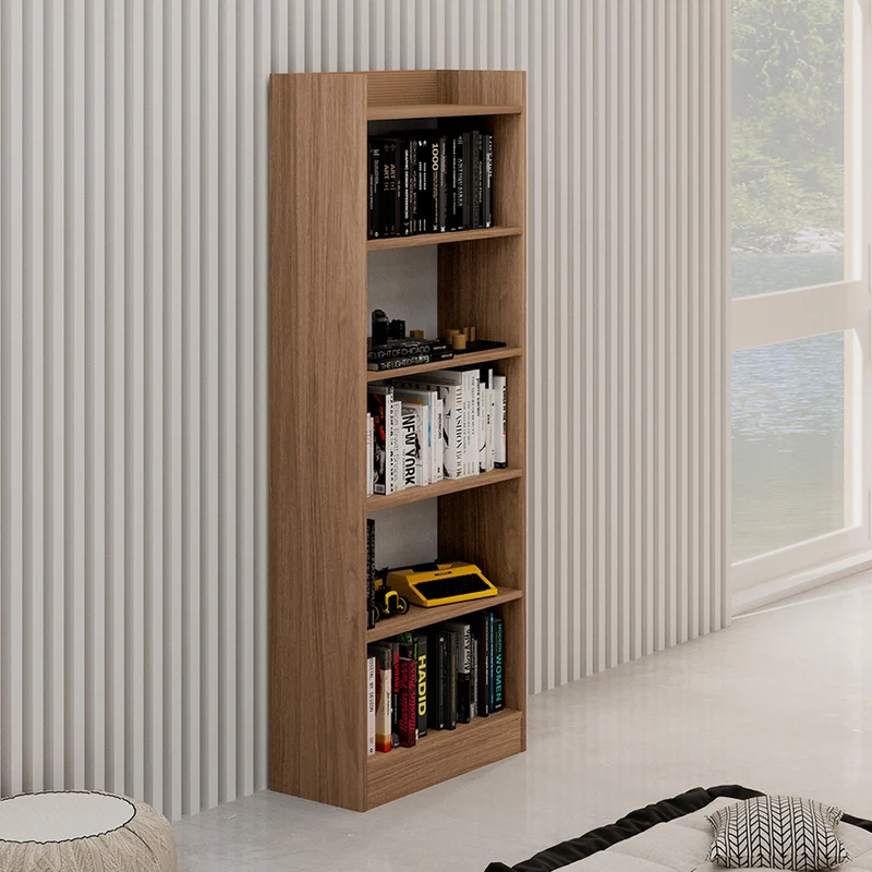 Libreria con 5 ripiani colore noce naturale 64x180H cm - Alessia
