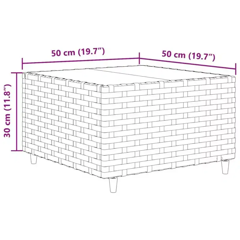 vidaXL - Salon de jardin 5 pièces avec coussins noirs - Rotin PE, cadre en acier, table basse en verre trempé - pour jardin, terrasse, patio