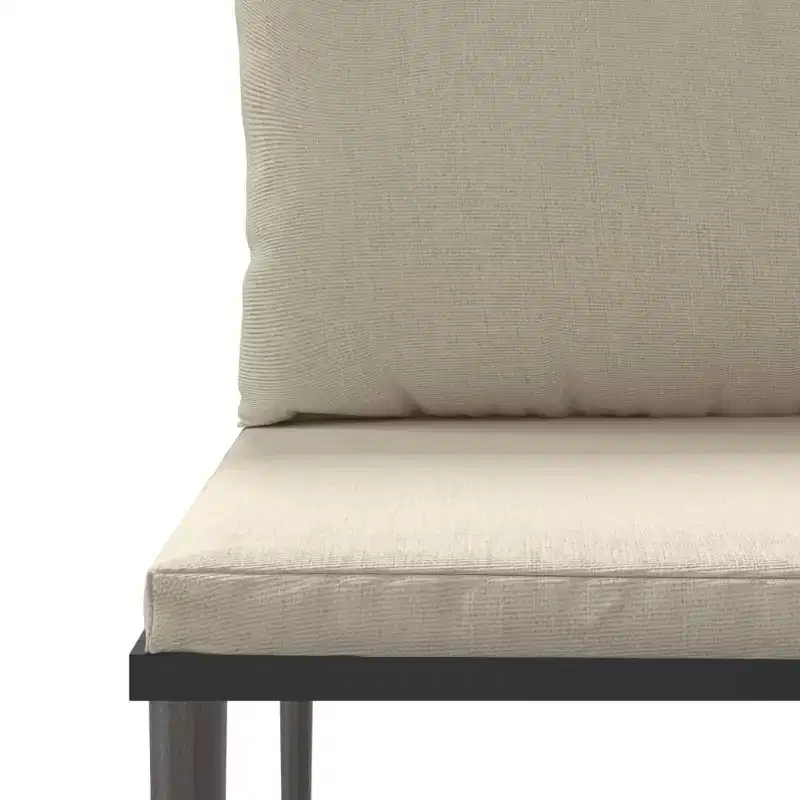 vidaXL Salon de jardin d'extérieur avec coussins en résine tressée gris