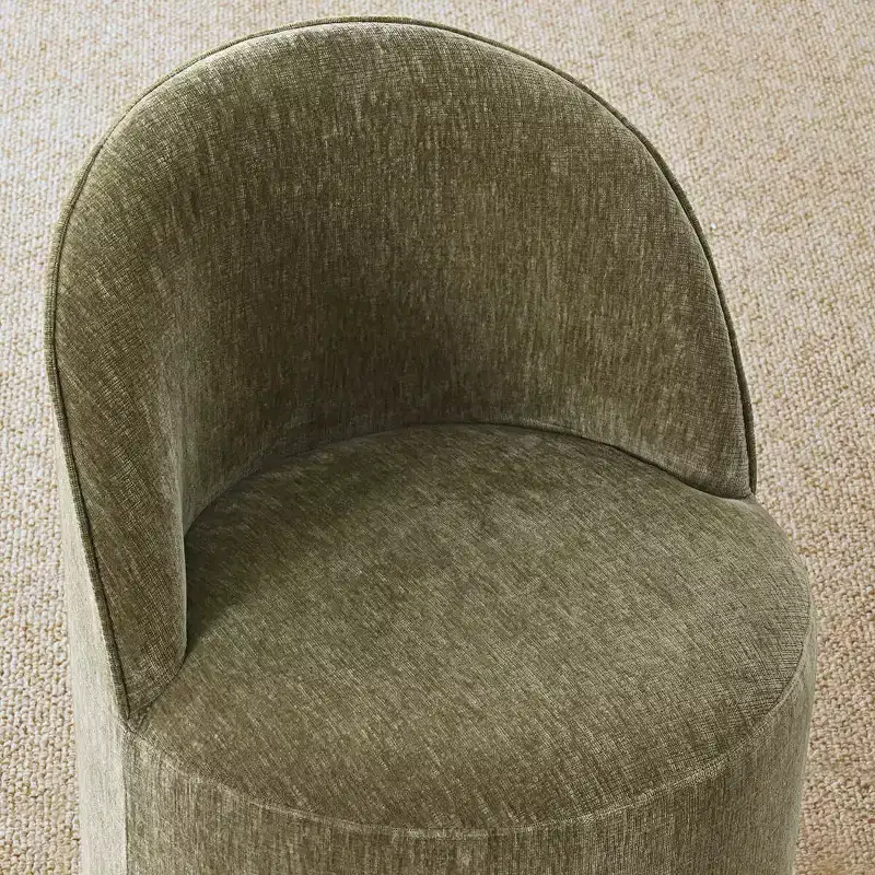 Ensemble de salle à manger 7 pièces pour cuisine, table ovale noire et chaises baquets en chenille, meubles de salle à manger modernes - Panipeachy