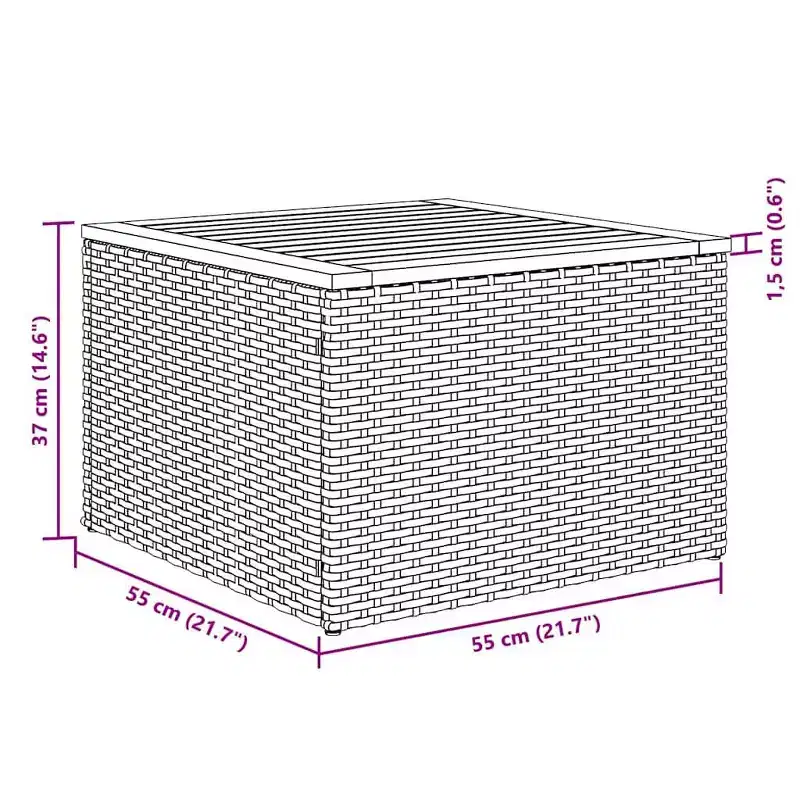 vidaXL Salon de jardin noir en résine tressée Canapé de jardin modulable de taille moyenne