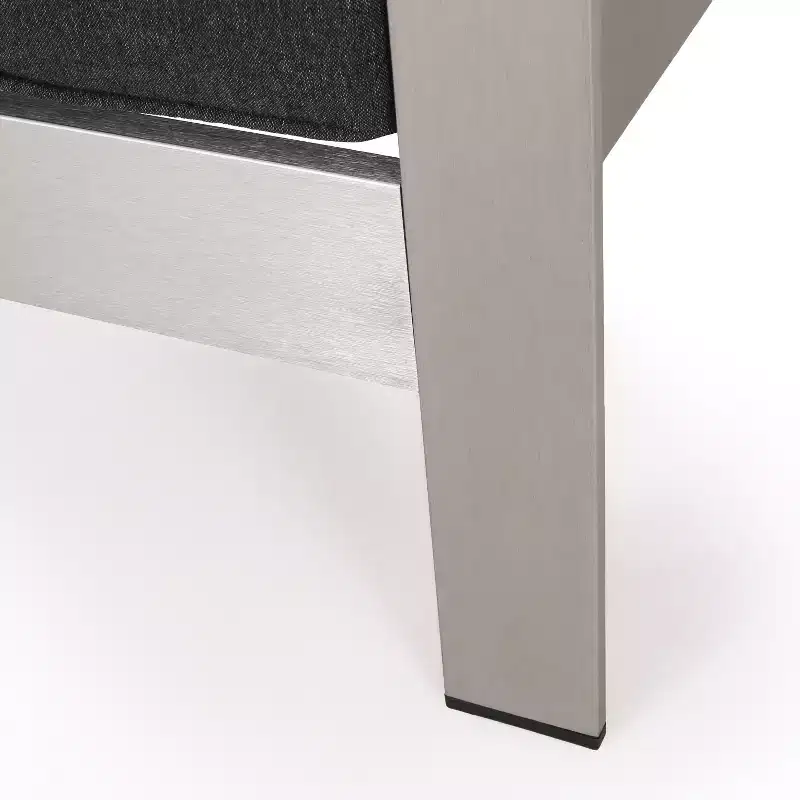 Christopher Knight Home Albion - Ensemble de conversation d'extérieur 4 places en aluminium avec brasero