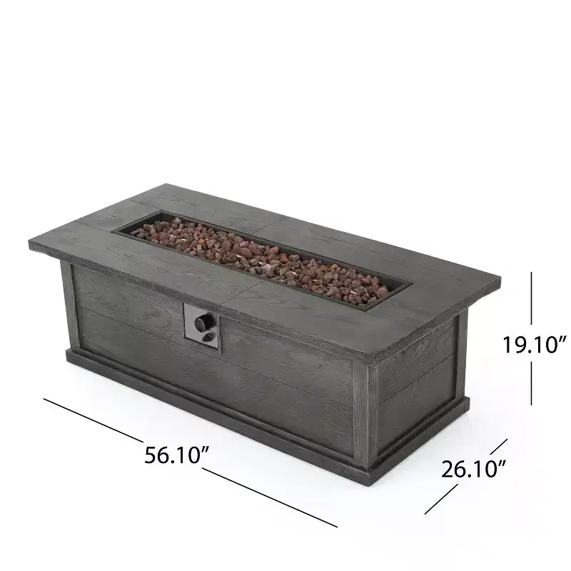 Christopher Knight Home Albion - Ensemble de conversation d'extérieur 4 places en aluminium avec brasero