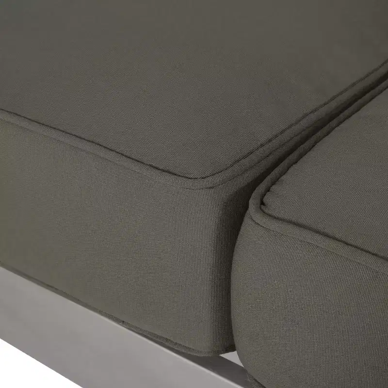 Christopher Knight Home Albion - Ensemble de conversation d'extérieur 4 places en aluminium avec brasero