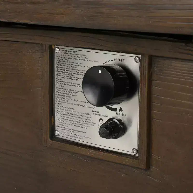 Christopher Knight Home Albion - Ensemble de conversation d'extérieur 4 places en aluminium avec brasero