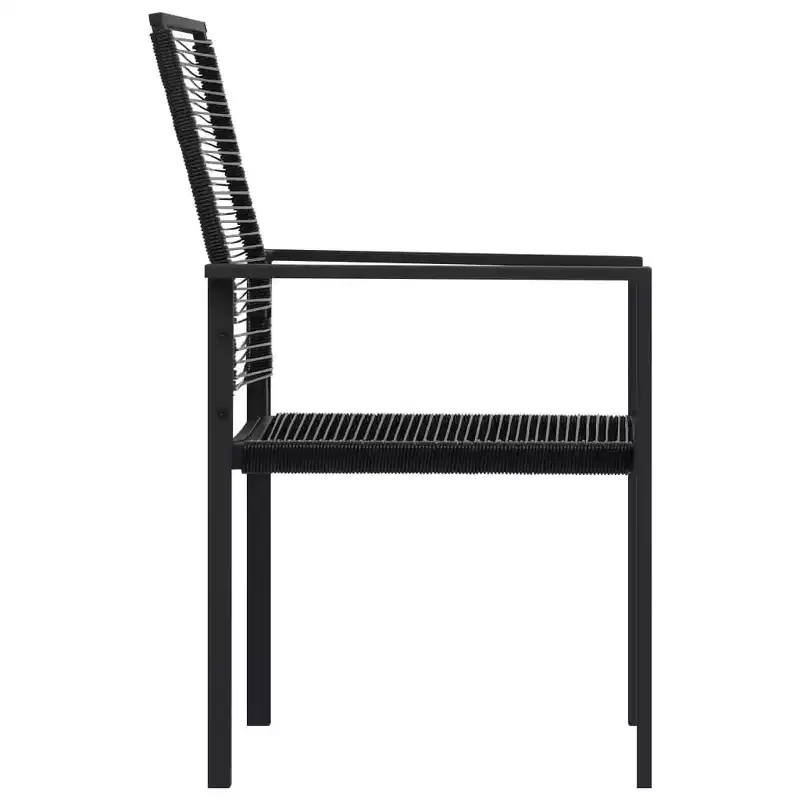 vidaXL Ensemble de salle à manger Noir Verre Standard Durable