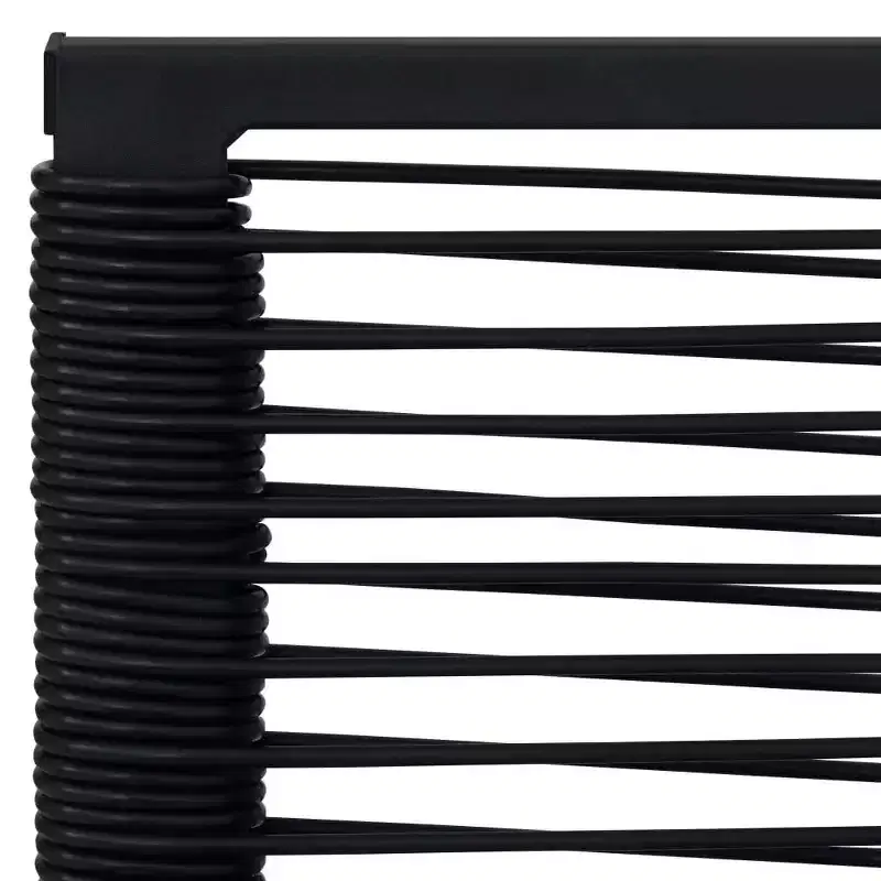 vidaXL Ensemble de salle à manger Noir Verre Standard Durable
