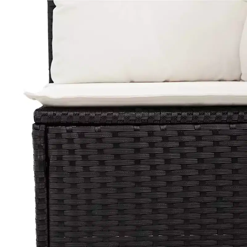 Ensemble de canapé de jardin modulable vidaXL avec rangement et coussins
