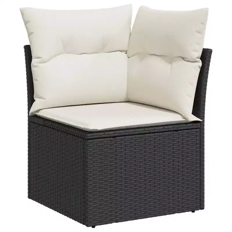 Ensemble de canapé de jardin modulable vidaXL avec rangement et coussins