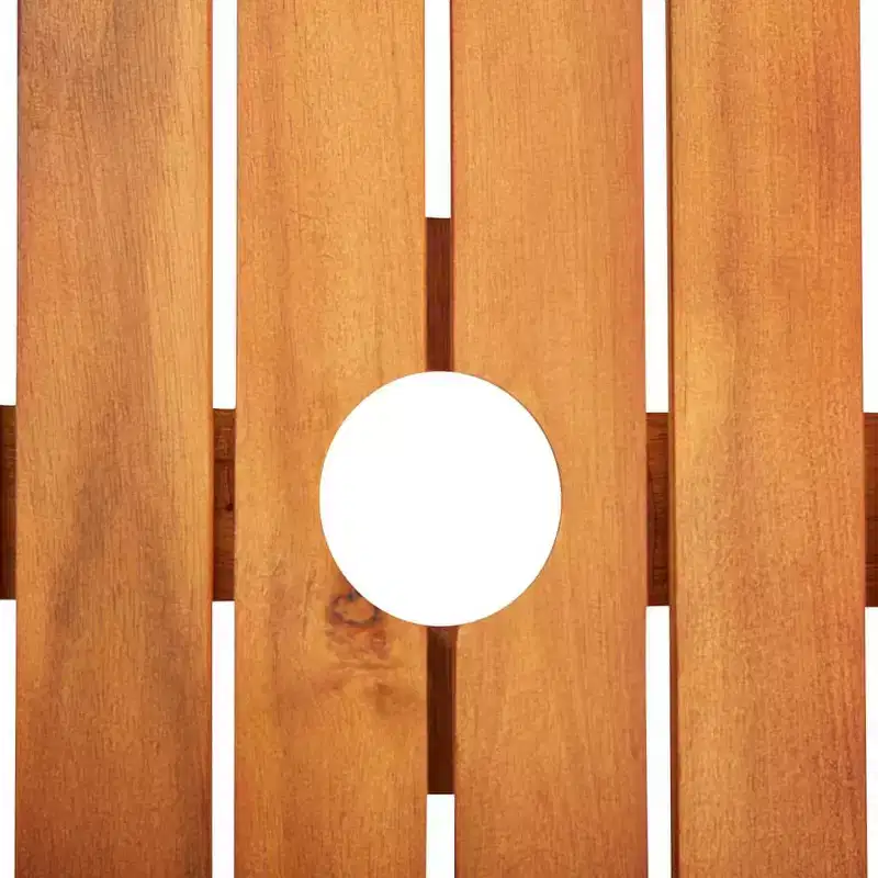 vidaXL Ensemble repas en bois d'acacia avec coussins/foncé 3/5 pièces