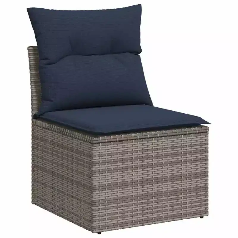 vidaXL Ensemble de canapés de patio 12 pièces avec coussins en résine tressée, canapés modulaires d'extérieur, plusieurs couleurs et modèles