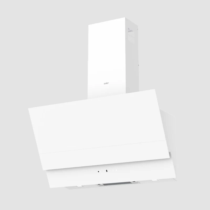 Cappa in vetro temperato colore bianco 90 cm - Samet Estia
