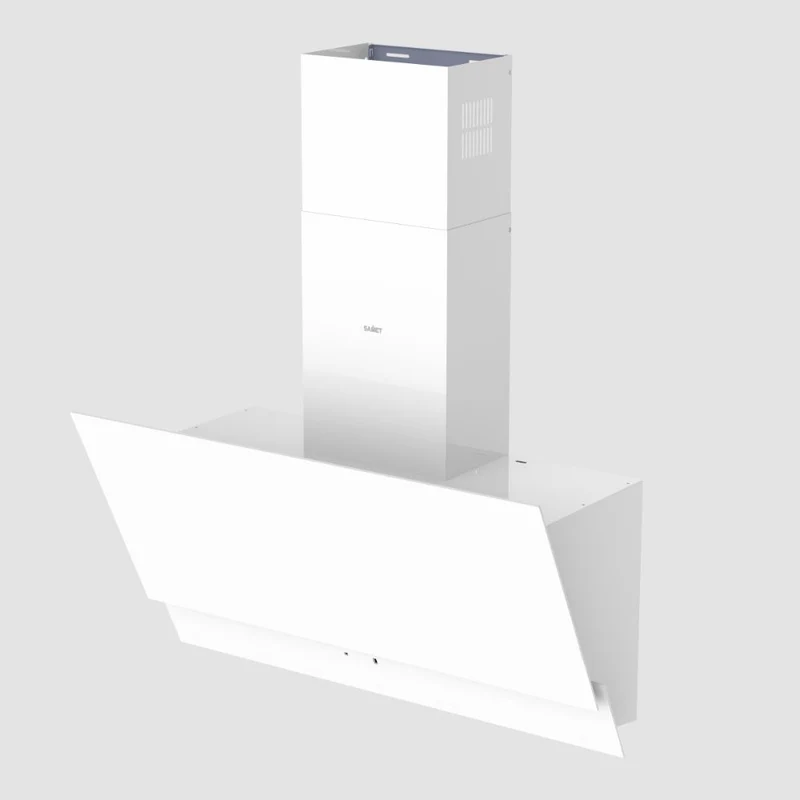 Cappa in vetro temperato colore bianco 90 cm - Samet Estia