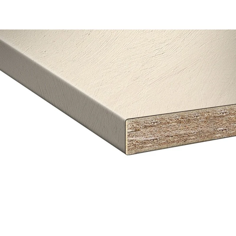 Top cucina bordato colore beige cemento 220x60x4H cm