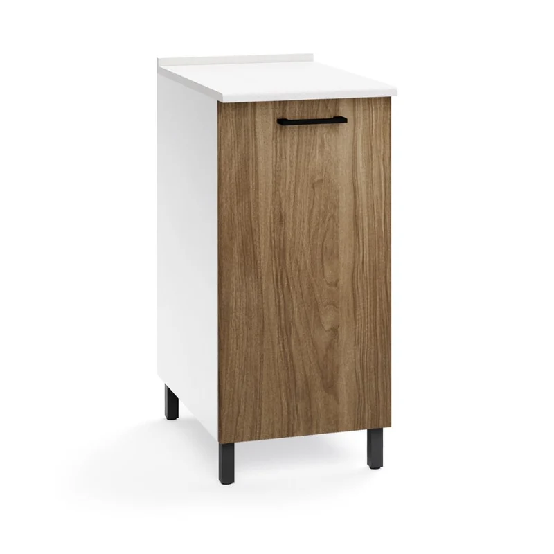 Base cucina con anta colore noce naturale 40x50x85H cm