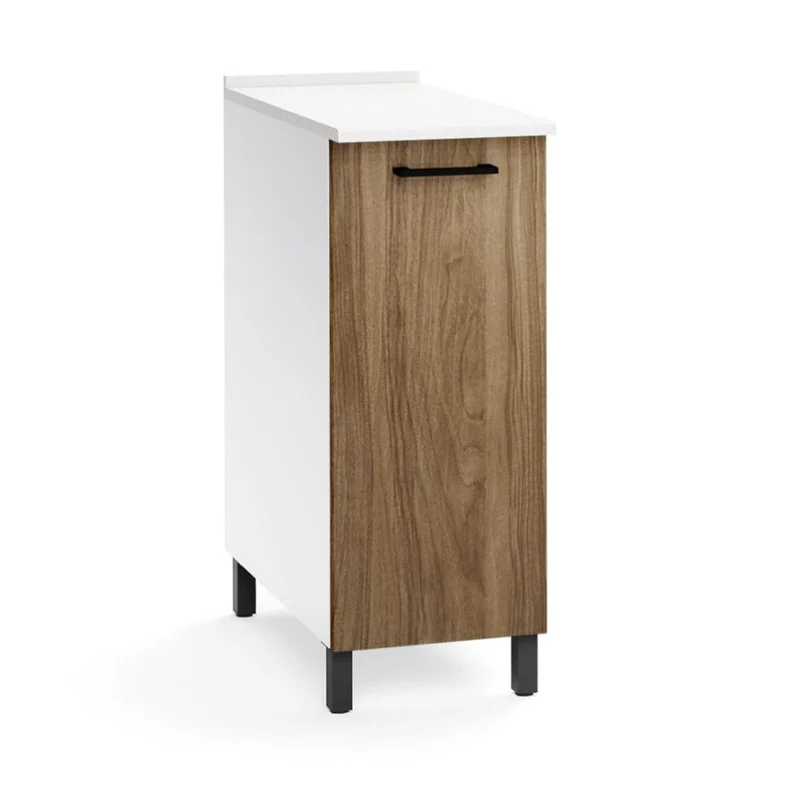 Base cucina con anta colore noce naturale 30x50x85H cm