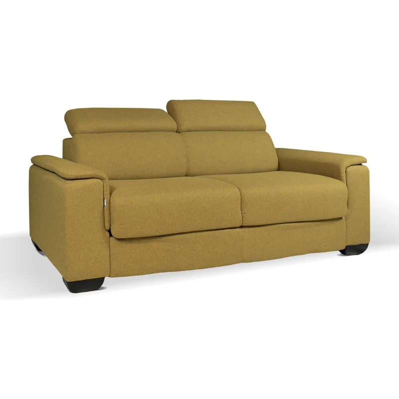 Divano letto 3 posti colore senape 210 cm - Mercurio