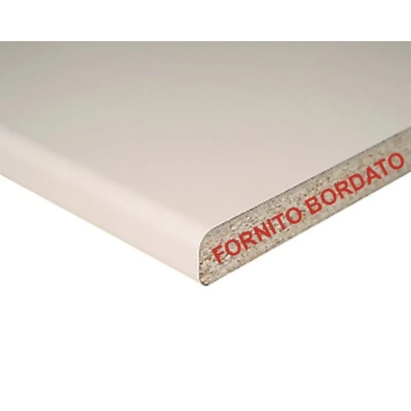 Top cucina forato per lavello destro colore avorio 180x60x3.8H cm