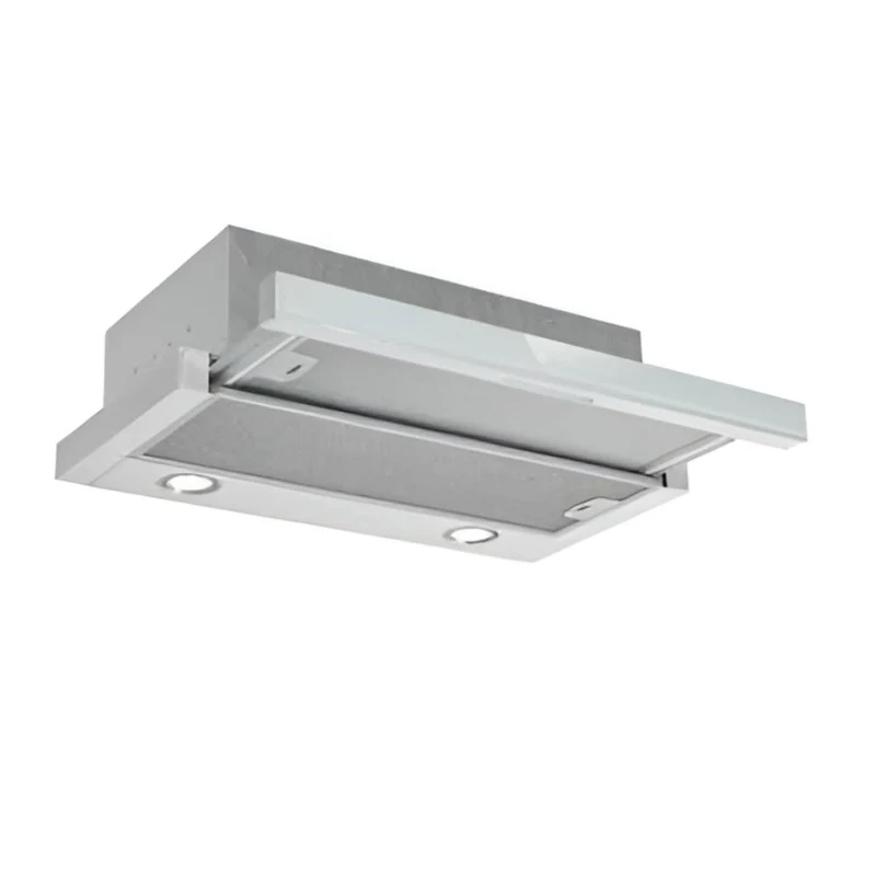 Cappa sottopensile Tecnowind Slim90 colore grigio con frontalino inox estraibile classe D