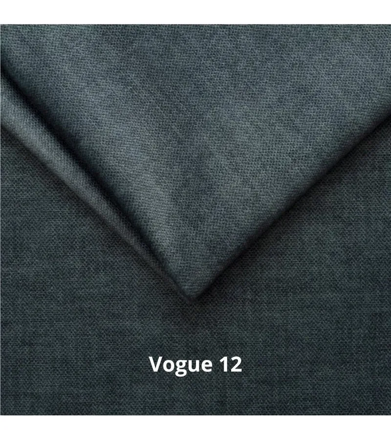 Letto matrimoniale con contenitore in tessuto vogue colore blu pacific - Stefy