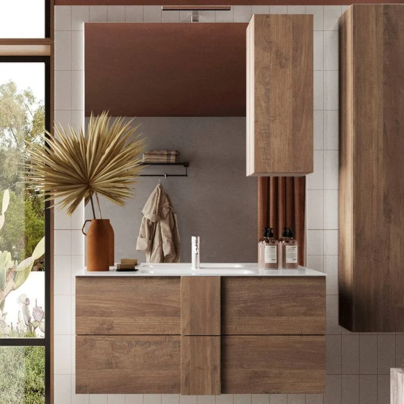 Mobile bagno sospeso colore rovere mercure 80x47x53H Salemi80